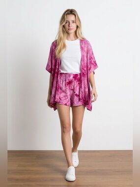 Pink Tie-Dye Swim Coverup | Size XS